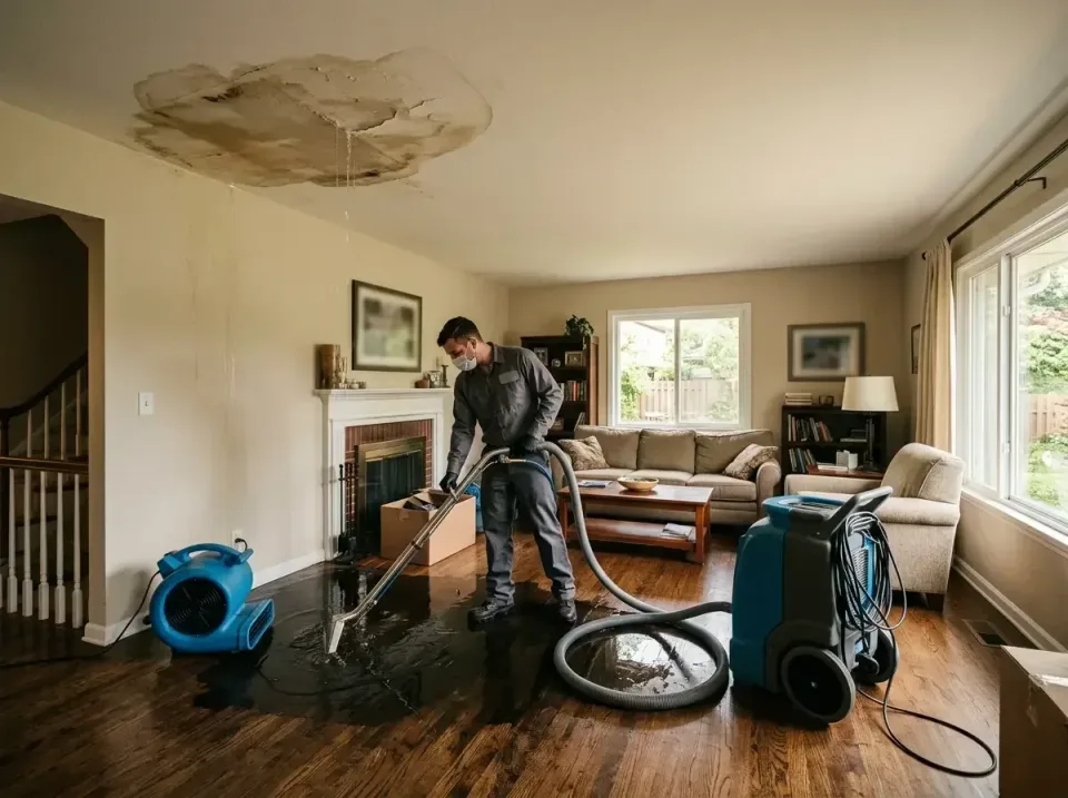 attic-pipe-burst-ceiling-drip-008 — frequently asked questions, Water Damage Restoration & Carpet Care in Stickney, IL